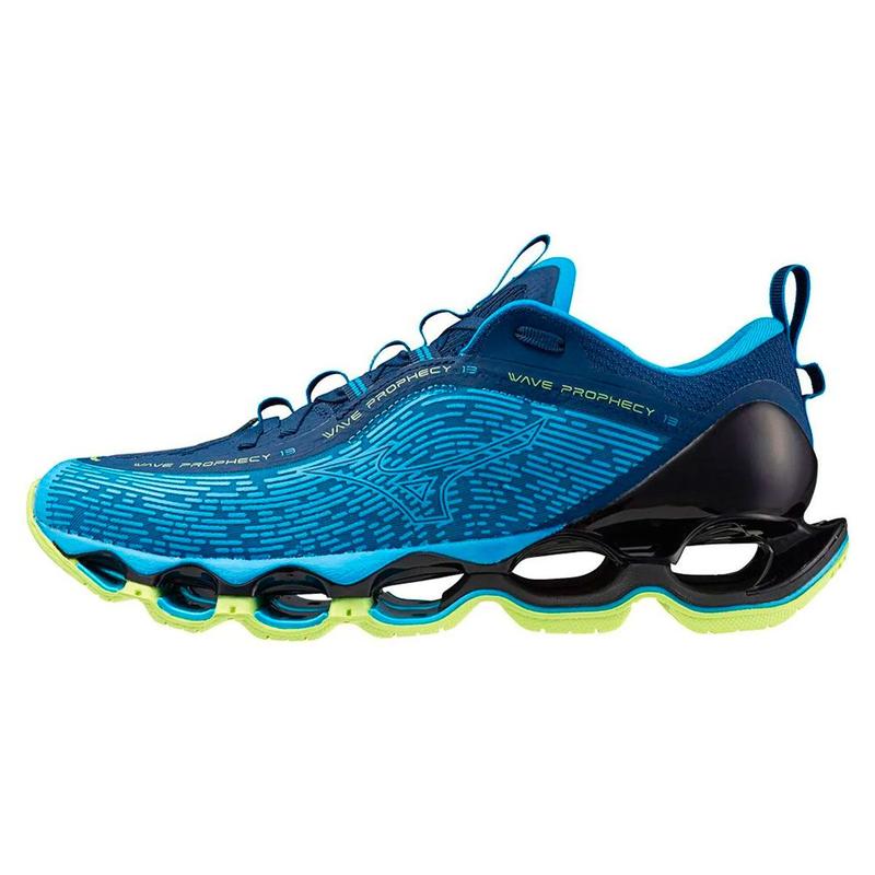 Tênis Mizuno Wave Prophecy 13 - Masculino - Azul-Verde - Tênis de